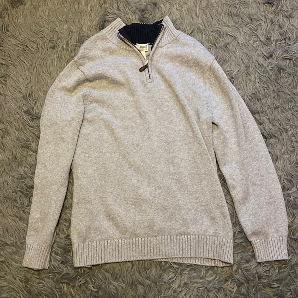 L.L. Bean Half Zip Sweater - Picture 1 of 4
